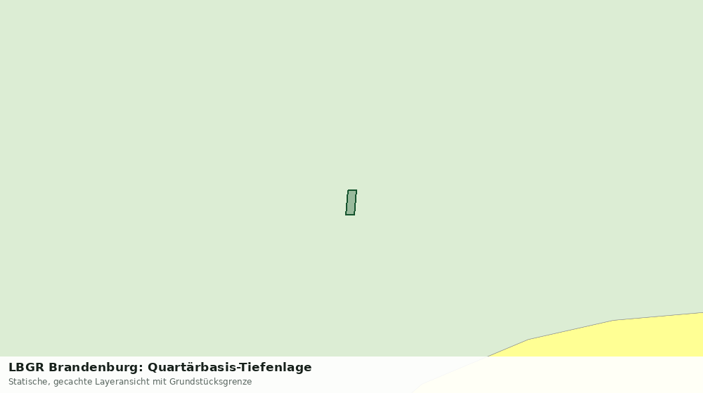 Statische Kartenansicht: LBGR Brandenburg: Quartärbasis-Tiefenlage