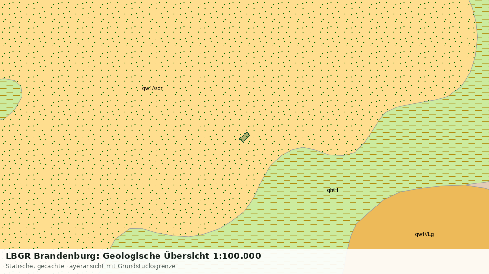 Statische Kartenansicht: LBGR Brandenburg: Geologische Übersicht 1:100.000