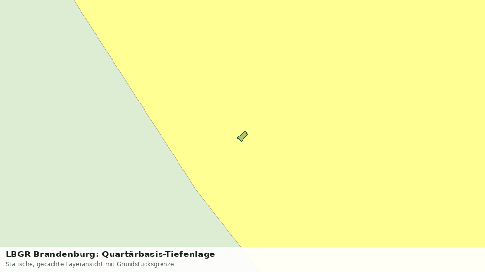 Statische Kartenansicht: LBGR Brandenburg: Quartärbasis-Tiefenlage