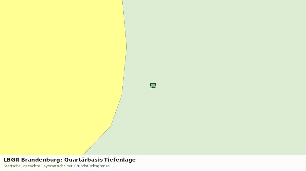 Statische Kartenansicht: LBGR Brandenburg: Quartärbasis-Tiefenlage