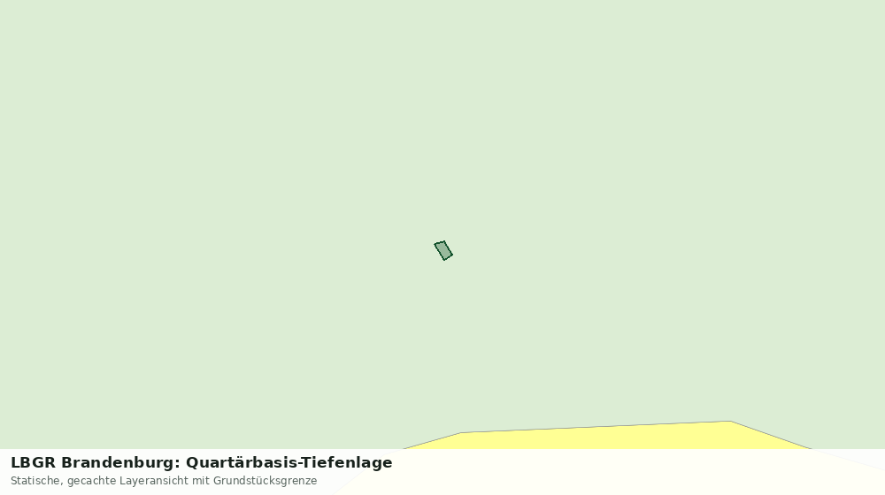 Statische Kartenansicht: LBGR Brandenburg: Quartärbasis-Tiefenlage