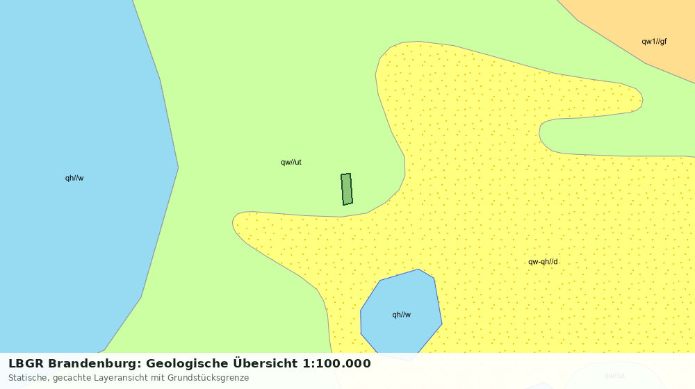 Statische Kartenansicht: LBGR Brandenburg: Geologische Übersicht 1:100.000