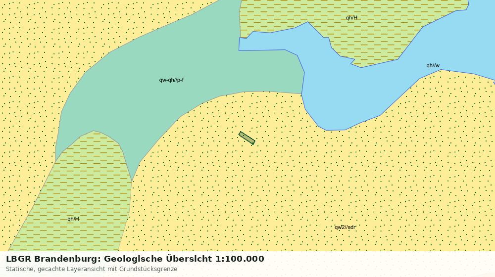 Statische Kartenansicht: LBGR Brandenburg: Geologische Übersicht 1:100.000