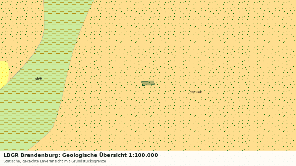 Statische Kartenansicht: LBGR Brandenburg: Geologische Übersicht 1:100.000