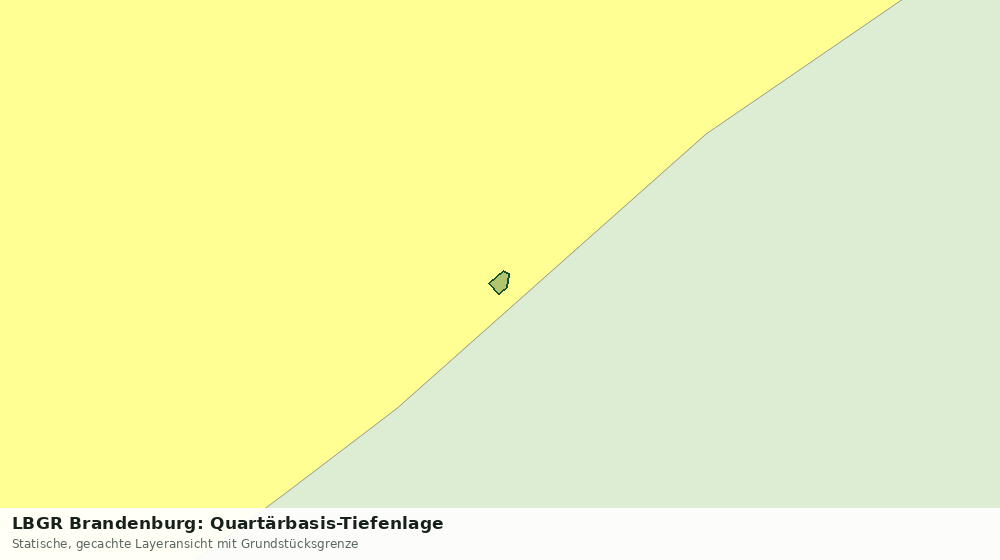 Statische Kartenansicht: LBGR Brandenburg: Quartärbasis-Tiefenlage
