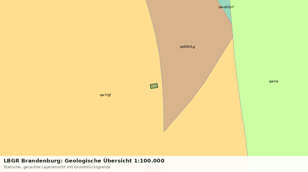 Statische Kartenansicht: LBGR Brandenburg: Geologische Übersicht 1:100.000