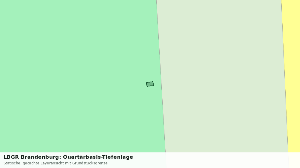 Statische Kartenansicht: LBGR Brandenburg: Quartärbasis-Tiefenlage