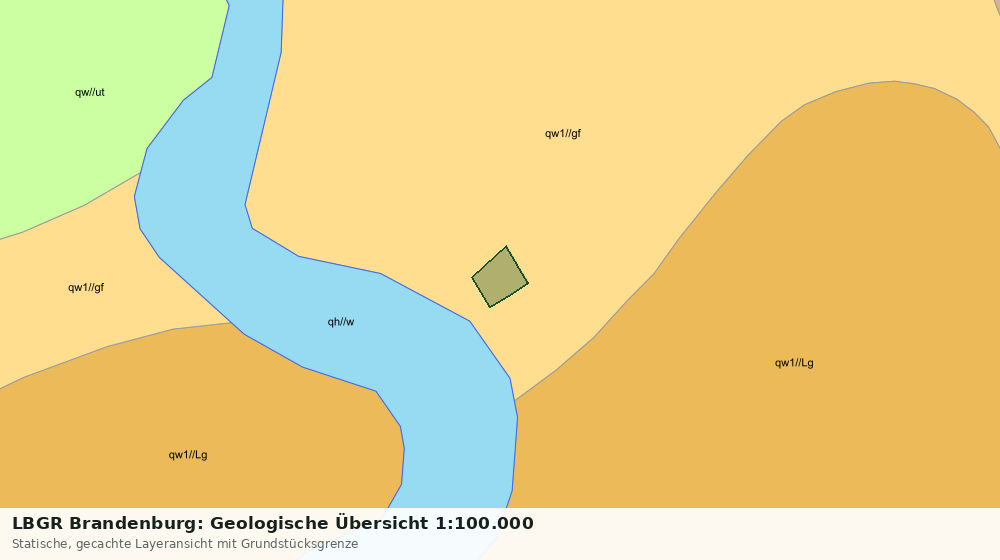 Statische Kartenansicht: LBGR Brandenburg: Geologische Übersicht 1:100.000