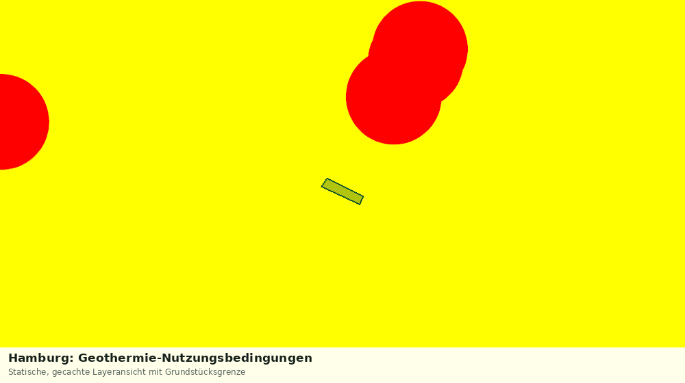 Statische Kartenansicht: Hamburg: Geothermie-Nutzungsbedingungen