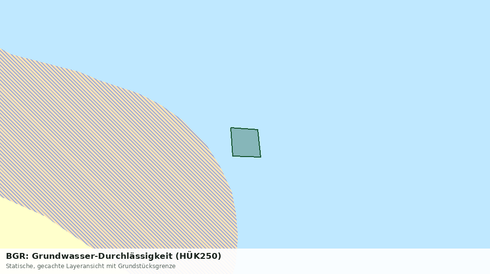 Statische Kartenansicht: BGR: Grundwasser-Durchlässigkeit (HÜK250)