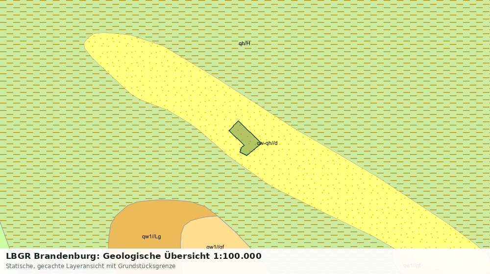 Statische Kartenansicht: LBGR Brandenburg: Geologische Übersicht 1:100.000