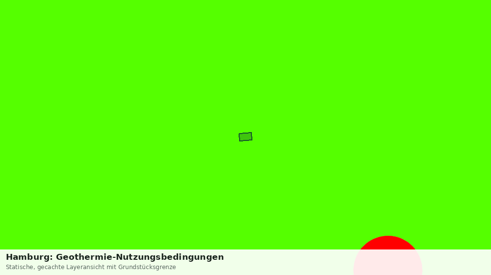 Statische Kartenansicht: Hamburg: Geothermie-Nutzungsbedingungen