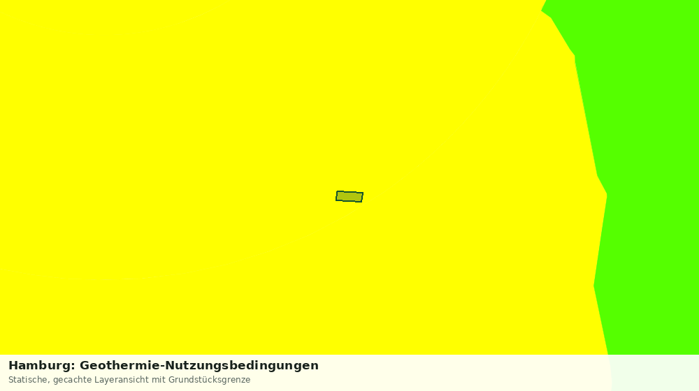 Statische Kartenansicht: Hamburg: Geothermie-Nutzungsbedingungen