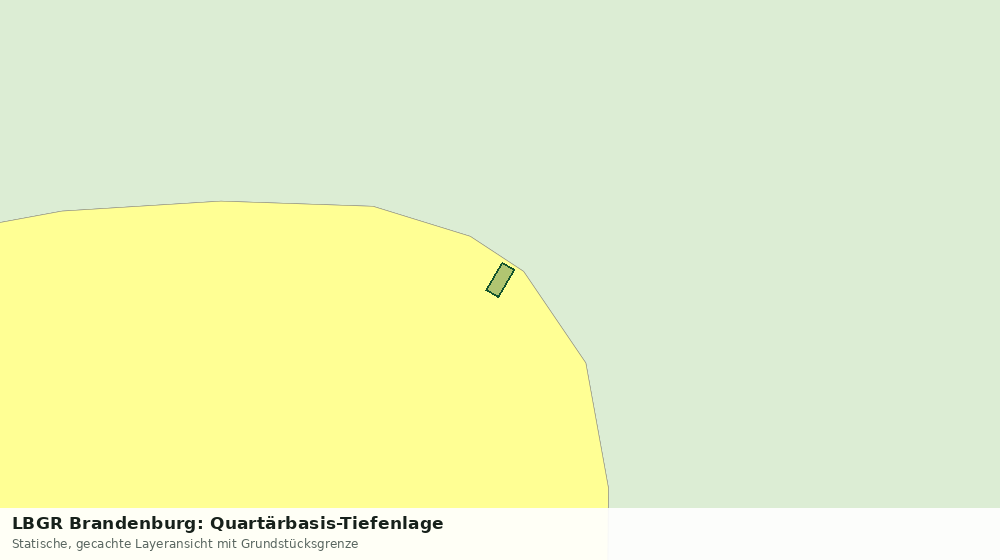 Statische Kartenansicht: LBGR Brandenburg: Quartärbasis-Tiefenlage