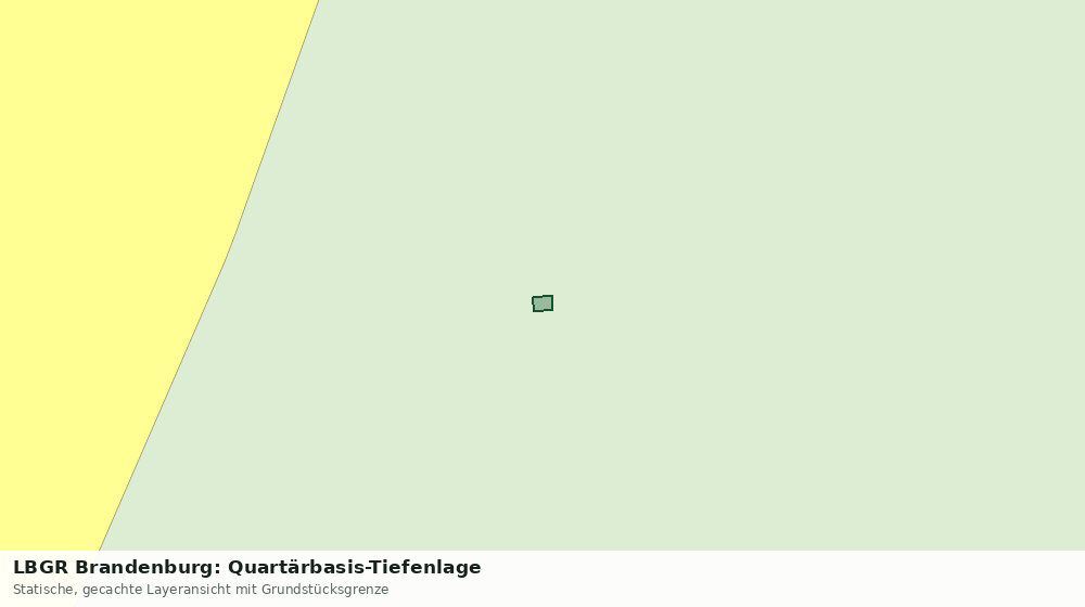 Statische Kartenansicht: LBGR Brandenburg: Quartärbasis-Tiefenlage