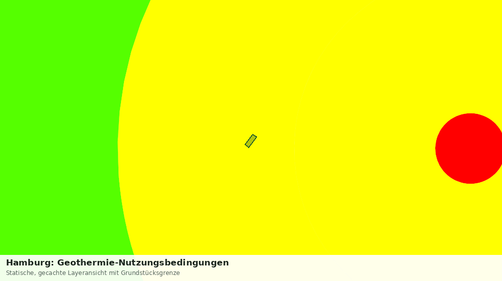 Statische Kartenansicht: Hamburg: Geothermie-Nutzungsbedingungen