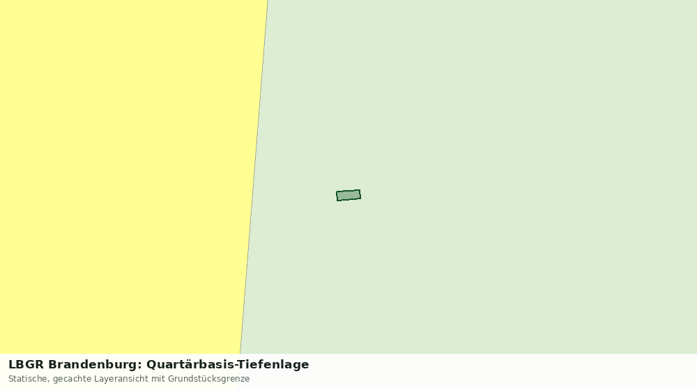Statische Kartenansicht: LBGR Brandenburg: Quartärbasis-Tiefenlage