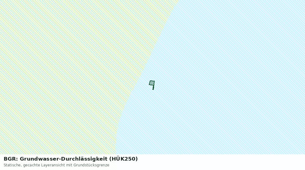 Statische Kartenansicht: BGR: Grundwasser-Durchlässigkeit (HÜK250)