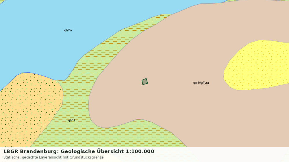Statische Kartenansicht: LBGR Brandenburg: Geologische Übersicht 1:100.000