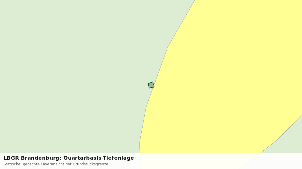 Statische Kartenansicht: LBGR Brandenburg: Quartärbasis-Tiefenlage