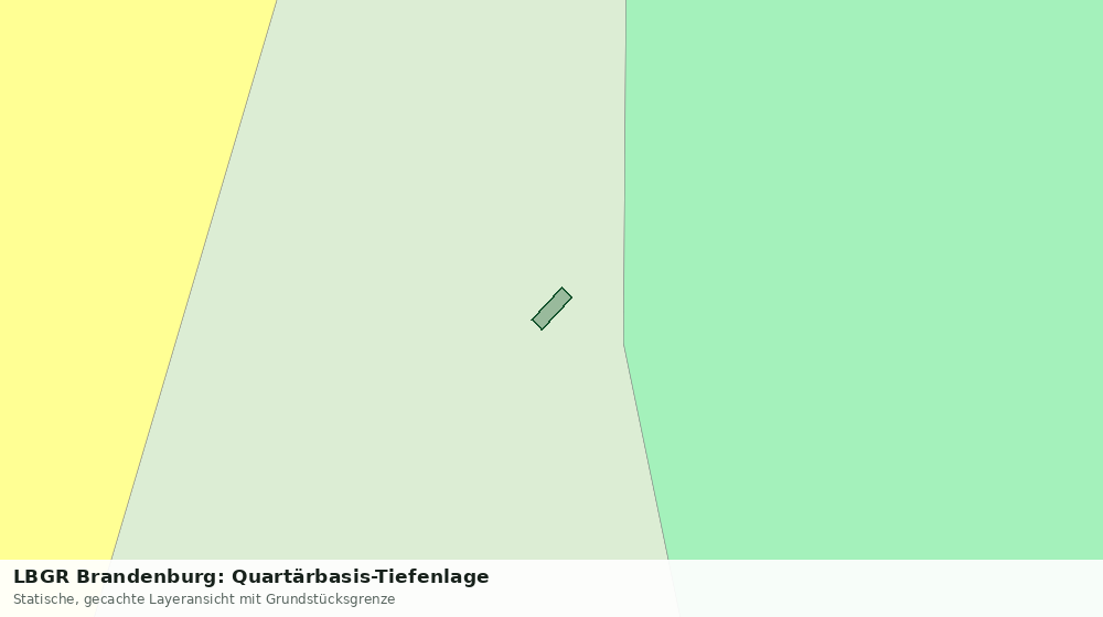 Statische Kartenansicht: LBGR Brandenburg: Quartärbasis-Tiefenlage