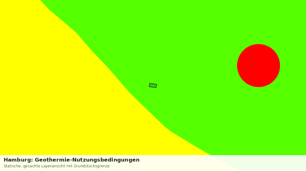 Statische Kartenansicht: Hamburg: Geothermie-Nutzungsbedingungen