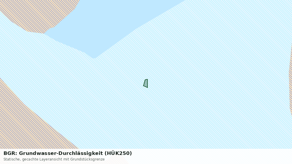 Statische Kartenansicht: BGR: Grundwasser-Durchlässigkeit (HÜK250)