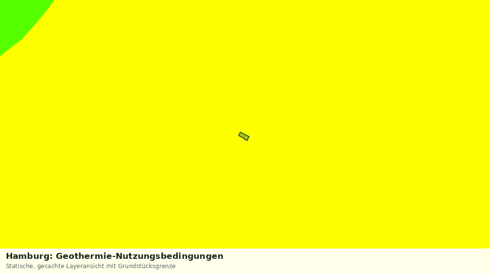Statische Kartenansicht: Hamburg: Geothermie-Nutzungsbedingungen