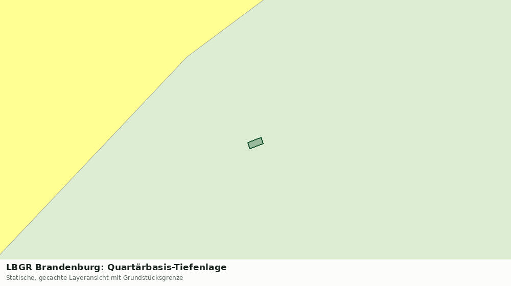 Statische Kartenansicht: LBGR Brandenburg: Quartärbasis-Tiefenlage