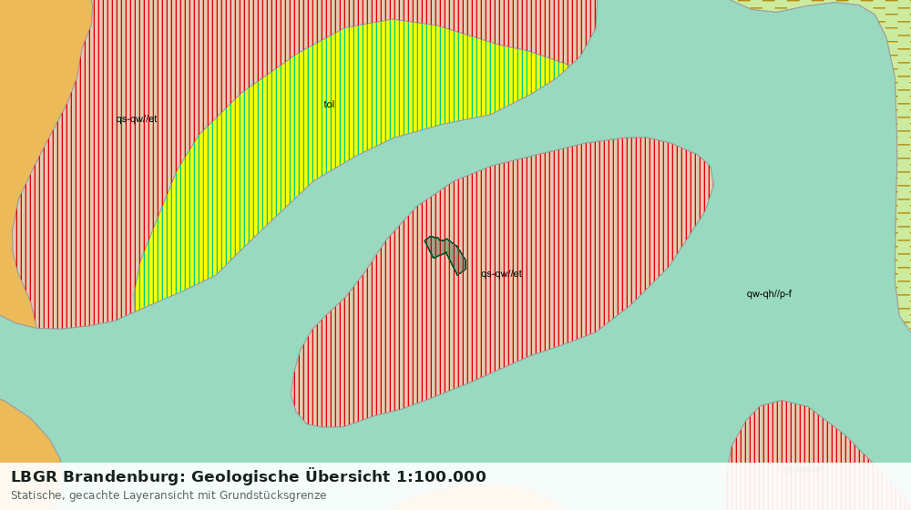 Statische Kartenansicht: LBGR Brandenburg: Geologische Übersicht 1:100.000