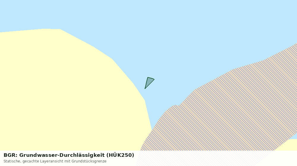 Statische Kartenansicht: BGR: Grundwasser-Durchlässigkeit (HÜK250)