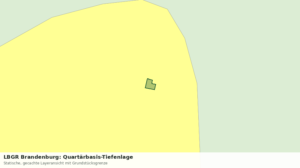Statische Kartenansicht: LBGR Brandenburg: Quartärbasis-Tiefenlage