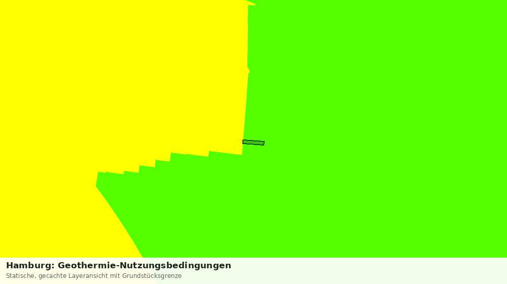 Statische Kartenansicht: Hamburg: Geothermie-Nutzungsbedingungen