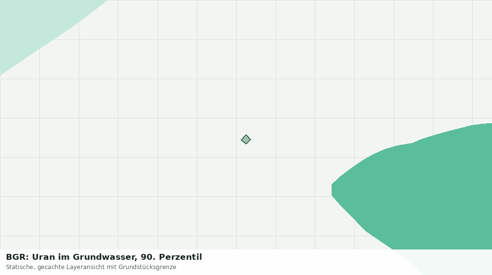 Statische Kartenansicht: BGR: Uran im Grundwasser, 90. Perzentil