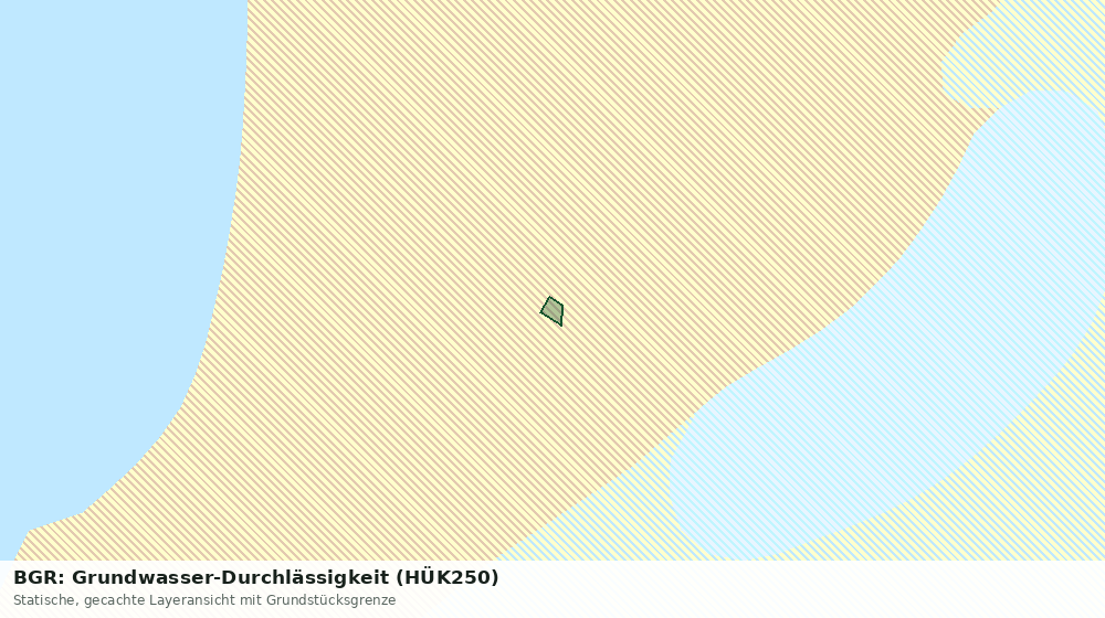 Statische Kartenansicht: BGR: Grundwasser-Durchlässigkeit (HÜK250)