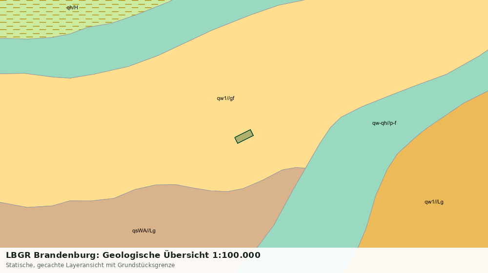 Statische Kartenansicht: LBGR Brandenburg: Geologische Übersicht 1:100.000