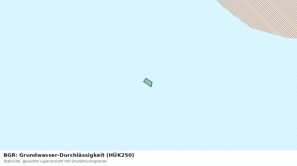 Statische Kartenansicht: BGR: Grundwasser-Durchlässigkeit (HÜK250)