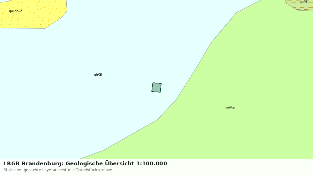 Statische Kartenansicht: LBGR Brandenburg: Geologische Übersicht 1:100.000