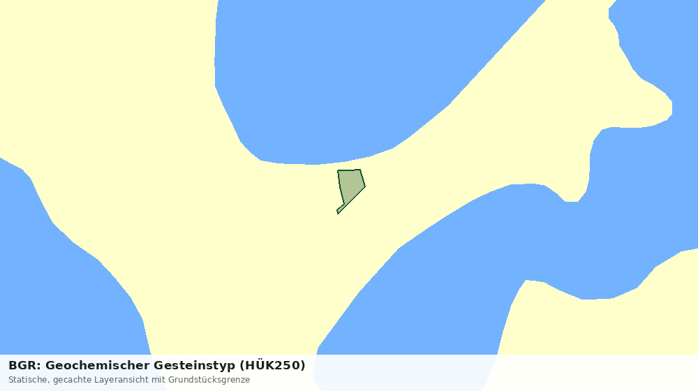 Statische Kartenansicht: BGR: Geochemischer Gesteinstyp (HÜK250)