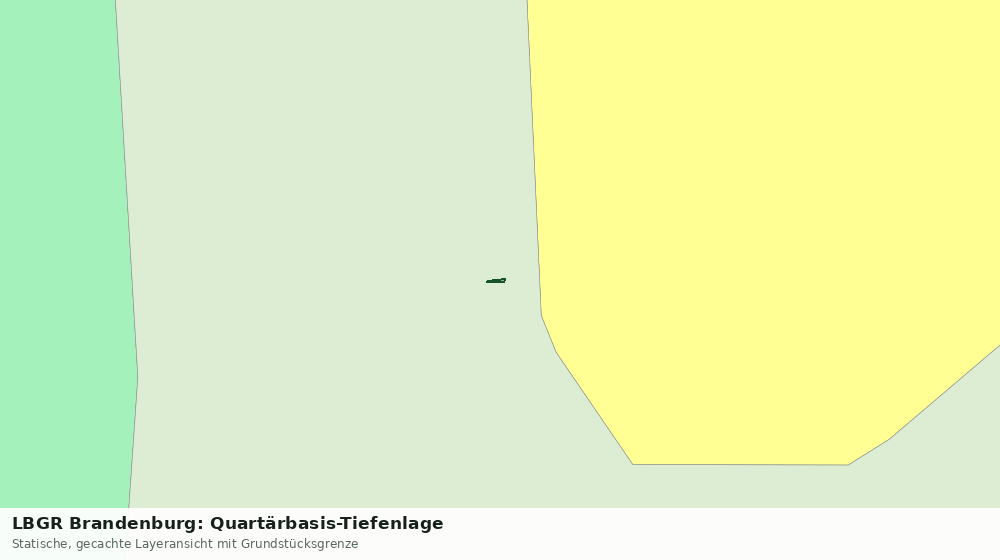 Statische Kartenansicht: LBGR Brandenburg: Quartärbasis-Tiefenlage