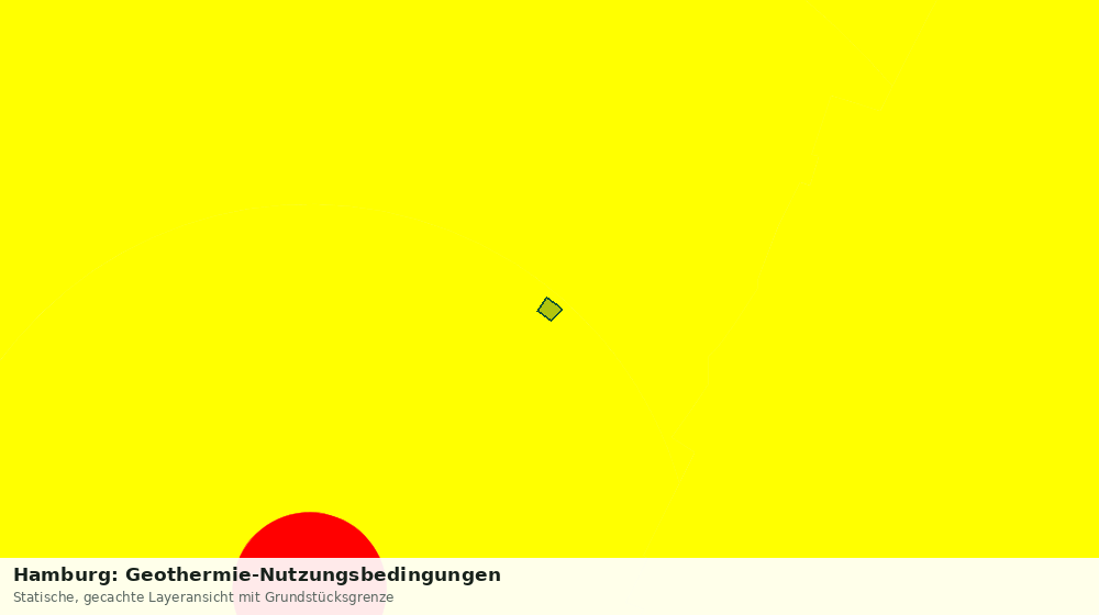 Statische Kartenansicht: Hamburg: Geothermie-Nutzungsbedingungen