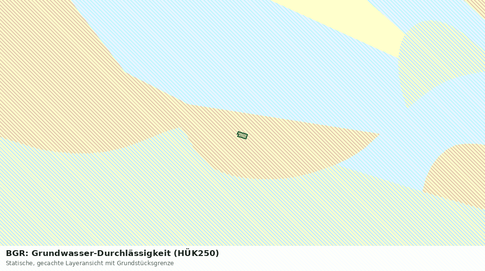 Statische Kartenansicht: BGR: Grundwasser-Durchlässigkeit (HÜK250)