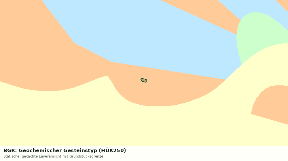 Statische Kartenansicht: BGR: Geochemischer Gesteinstyp (HÜK250)