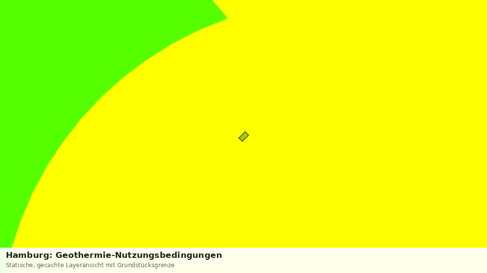 Statische Kartenansicht: Hamburg: Geothermie-Nutzungsbedingungen
