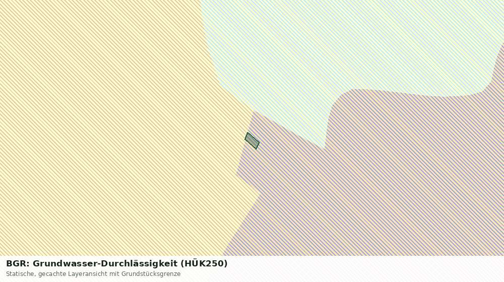 Statische Kartenansicht: BGR: Grundwasser-Durchlässigkeit (HÜK250)