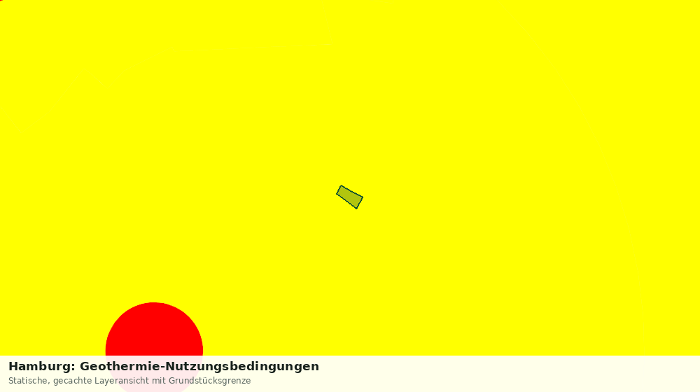 Statische Kartenansicht: Hamburg: Geothermie-Nutzungsbedingungen