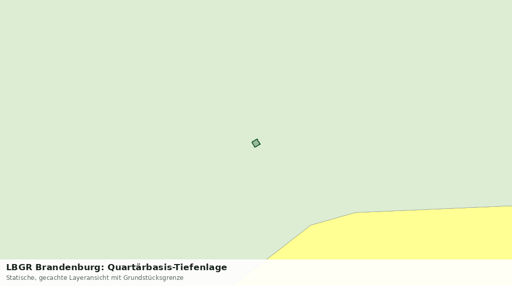 Statische Kartenansicht: LBGR Brandenburg: Quartärbasis-Tiefenlage