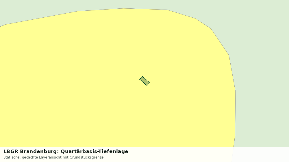 Statische Kartenansicht: LBGR Brandenburg: Quartärbasis-Tiefenlage