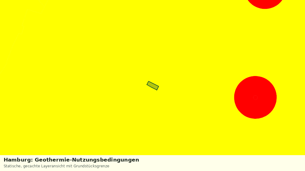 Statische Kartenansicht: Hamburg: Geothermie-Nutzungsbedingungen