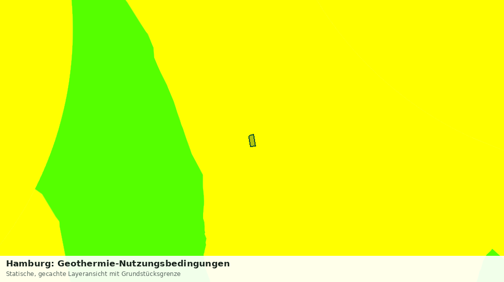Statische Kartenansicht: Hamburg: Geothermie-Nutzungsbedingungen